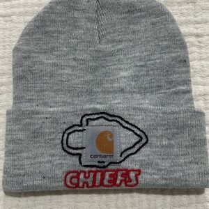 Carhartt Gray Beanie with Chiefs Logo